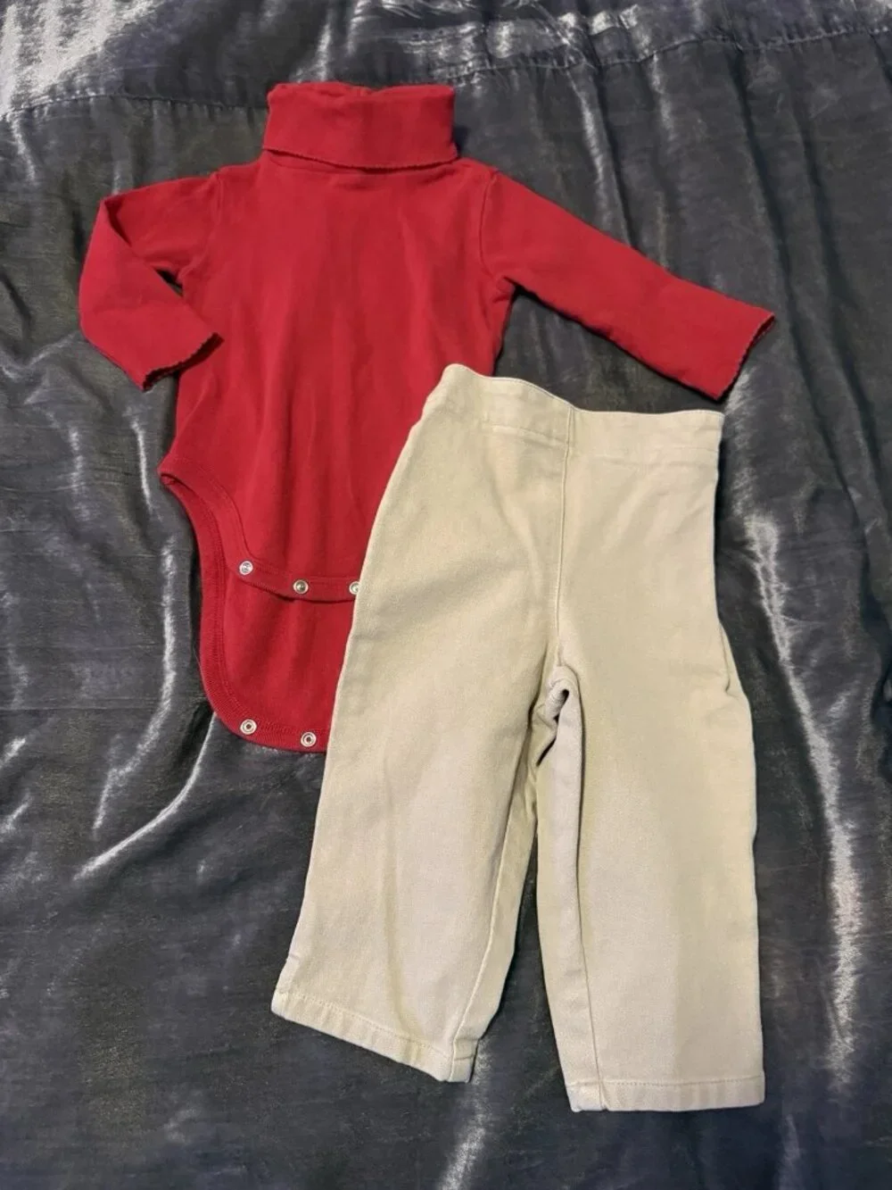 VTG Baby Gap Long Sleeve Turtleneck Bodysuit & Ankle Length Pants Outfit 6-12M
